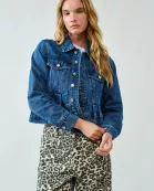 AJJ5078 LOVELY PEPLUM DENIM JACKET