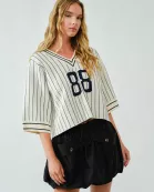 AJT5101 STRIPE GAME DAY STRIPE SWEATER TOP