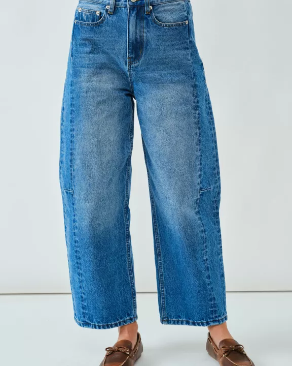 AJP5128 COMFY HIGH QUALITY BARREL JEANS