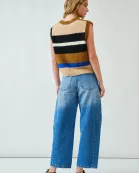 AJP5128 COMFY HIGH QUALITY BARREL JEANS