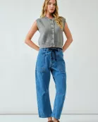 AJT5197 SUPER SOFT BASIC VEST CARDIGAN