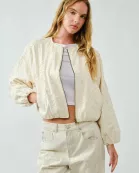 AJJ5120 EMBROIDERED BOMBER COTTON JACKET