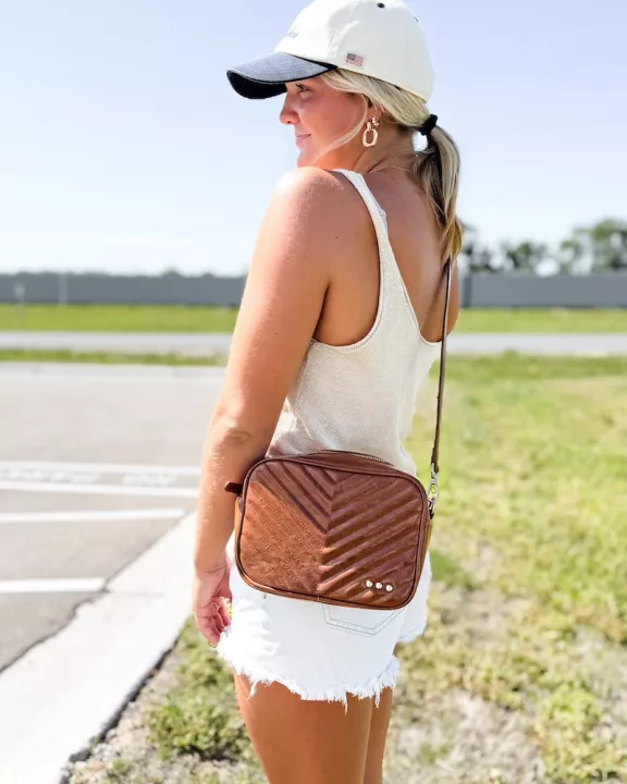 Coco Quilted Camera Crossbody Bag