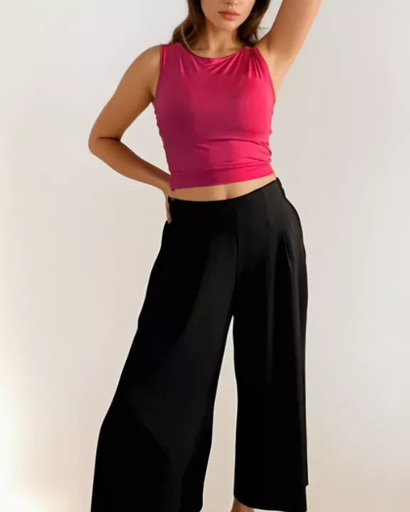 Black Culotte Pants