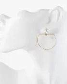 Diamond-Cut Textured Metal Geometric Earrings