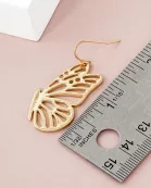 Metal Filigree Butterfly Dangle Earrings