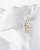 Metal Celtic Filigree Dangle Drop Earrings