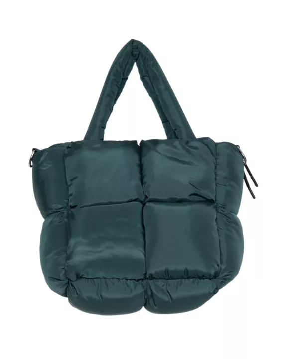 Forest Green Mini Puffer Tote