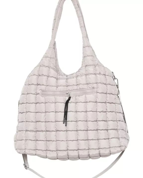 Sand Rectangular Wholesale Puffer Bag