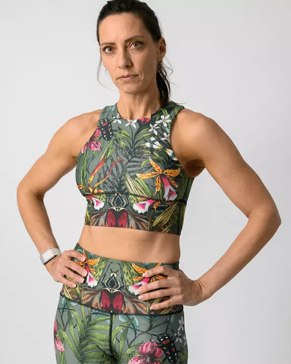 Free Range Sports Bra - Green Thumb