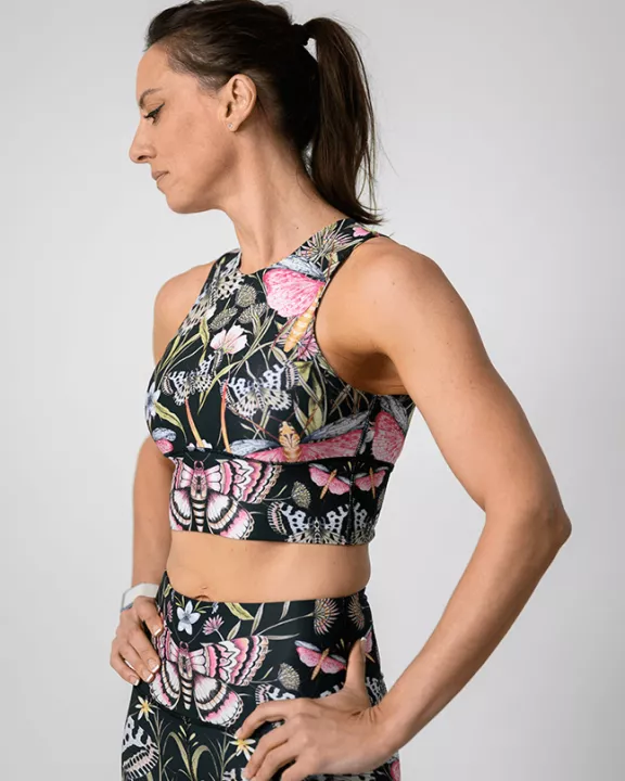 Free Range Sports Bra - Pretty in Black