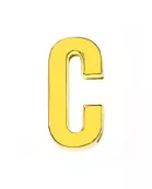 Scarf Slide Letters ~ Gold