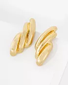 Angel-Wing Inspired Metal Earrings With-Titanium-Post