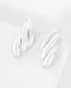Angel-Wing Inspired Metal Earrings With-Titanium-Post