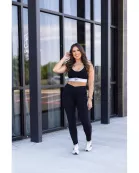 Ready to Ship | The Stephanie - Crossover BLACK Pocket Full Length Leggings