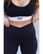 Ready to Ship | The Stephanie - Crossover BLACK Pocket Full Length Leggings