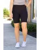 PreOrder | The Bree - Black BIKER 7-inch SHORTS