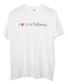 I Heart Touchdowns Wholesale Graphic Tees for Women