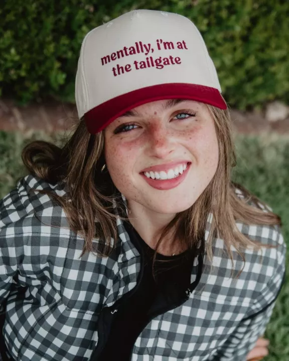 Mentally, I'm At The Tailgate Vintage Trucker Hats Wholesale