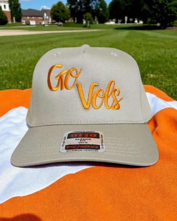 Go Vols Tan Canvas Embroidered Hat
