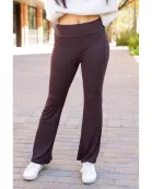 PreOrder | The Rhea - BROWN 30 Inch Bootcut Leggings with Pockets
