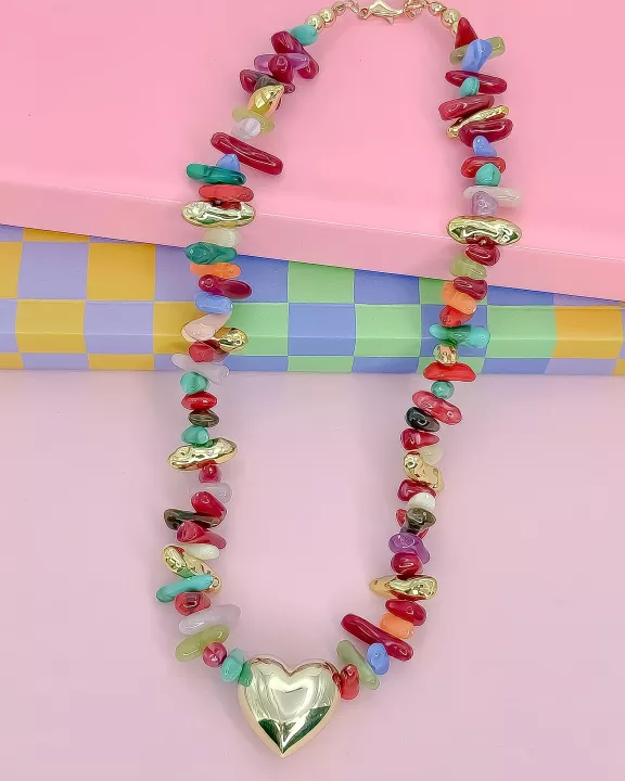 Happy Little Things Heart Necklace