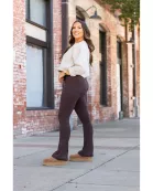 PreOrder | The Brandy - Brown Flare Leggings WITH POCKETS