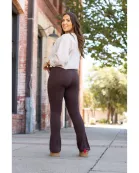 PreOrder | The Brandy - Brown Flare Leggings WITH POCKETS