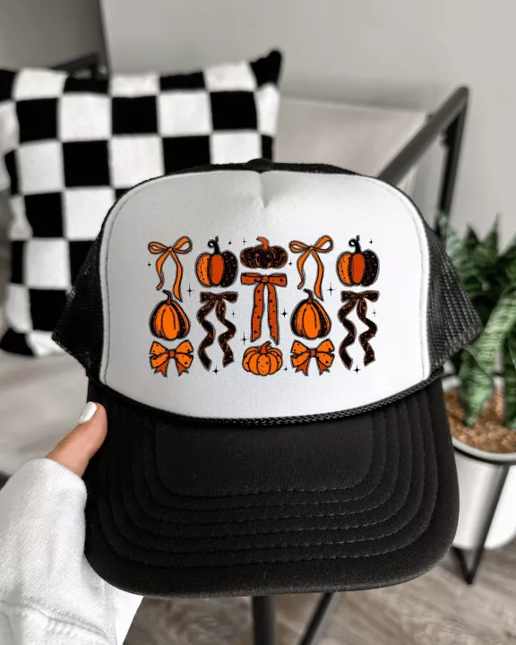 Pumpkins & Bows Trucker Hat