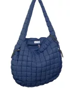 Navy Wholesale Oversized Quilted Hobo Tote Bag