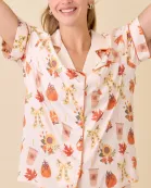 Pumpkin Spice Latte Print Set Pajama