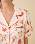 Pumpkin Spice Latte Print Set Pajama