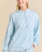 Floral Printed Hoodie And Short Set