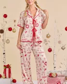 Christmas Print Pajama Set