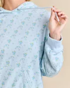 Floral Printed Hoodie And Short Set