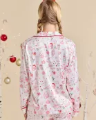 Christmas Santa Print Pajama Set
