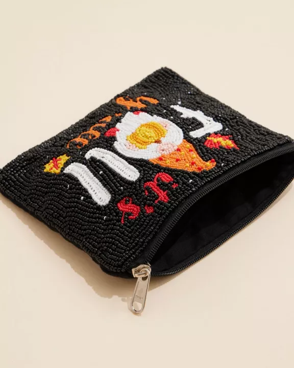 It's Fall Yall Seed Beaded Coin Pouch