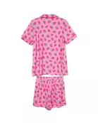 Pink Strawberry Print Wholesale Pajama Women