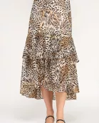 RS-4174-6 ANIMAL PRINT MAXI SKIRT-MULTI