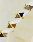 Double Triangle Druzy Ring
