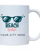 Beach Babe Name Drop Mug