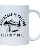 Adventure Is Calling Name Drop Mug