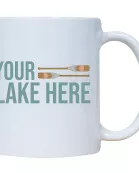 Lake With Paddles Name Drop Mug