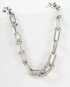 Graduated Horseshoe Chain With Crystal Necklace