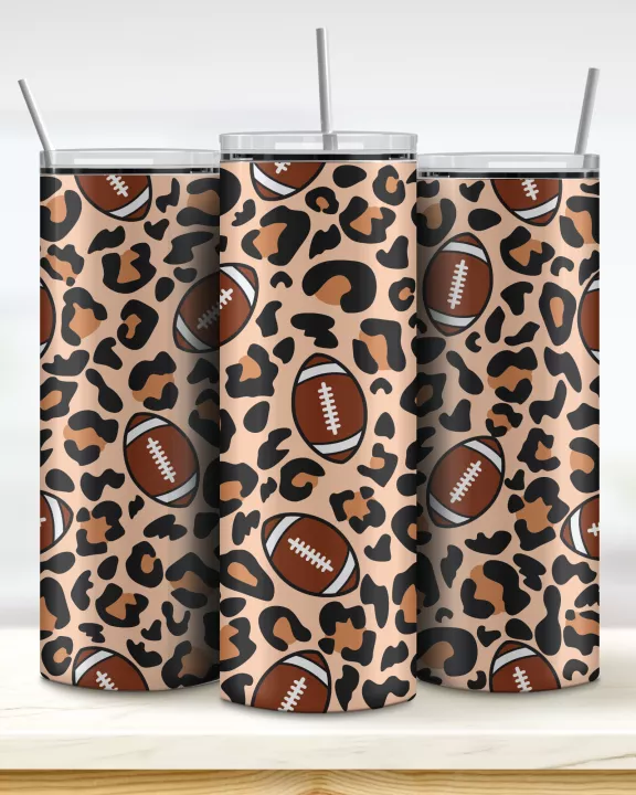 Leopard Football Tumbler