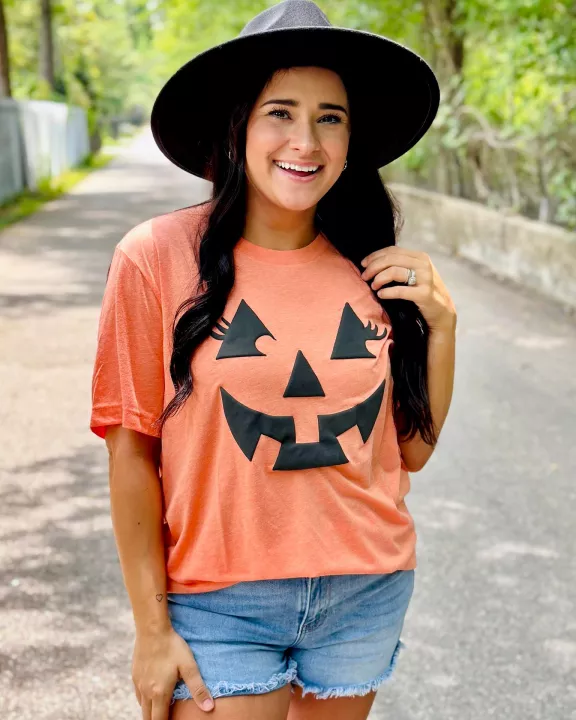 Halloween Jacko lantern Pumpkin Puff Tee