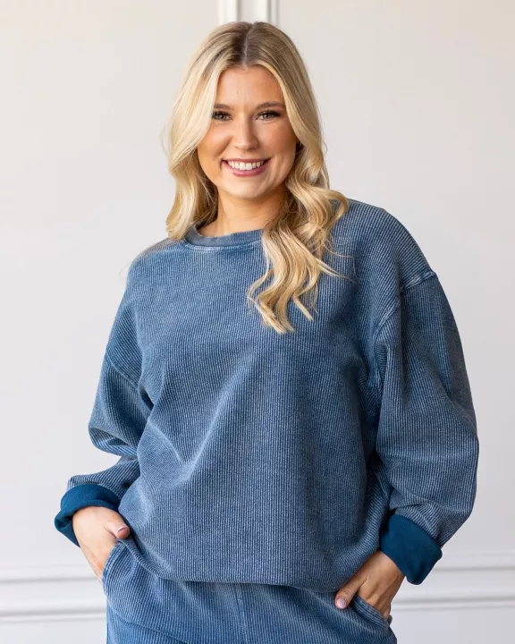 GAMEDAY CORDED CREW COLLECTION - NAVY