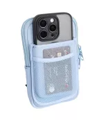 Light Blue Wholesale Tumbler Zipper Pouch for Phone