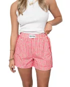 Red Plaid Wholesale Boxers with Patterns