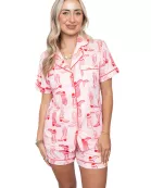 Light Pink Western Boots Wholesale Pajamas for Women